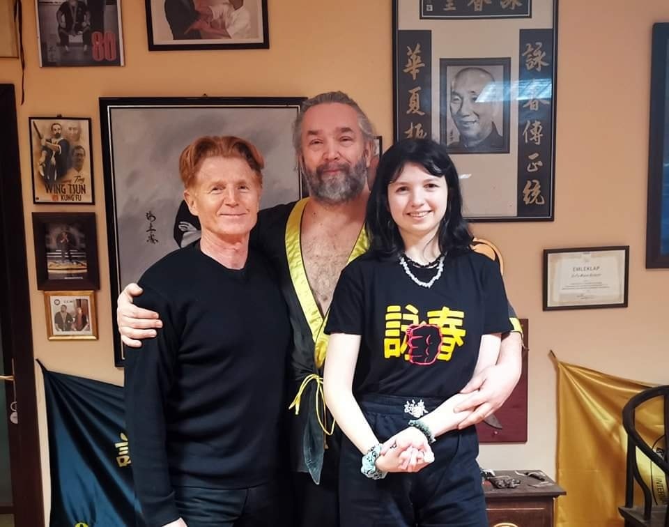 Z córką oraz bratem świętej pamięci Dai-Sihinga Szabó Ferenca