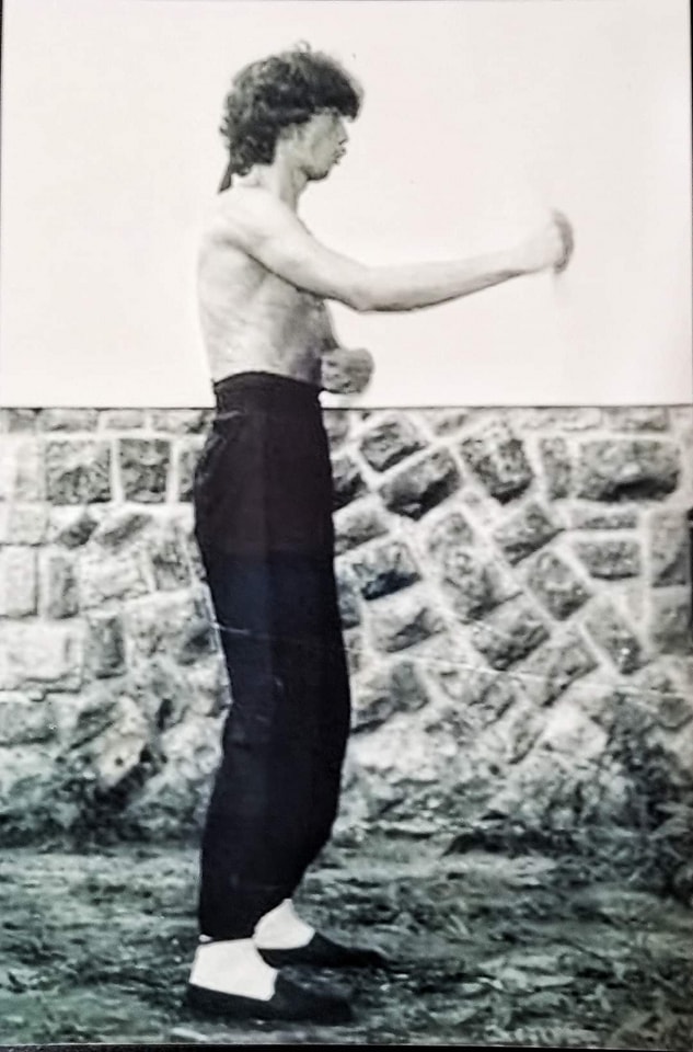 maday norbert trening wing tsun w ogrodzie, parku
