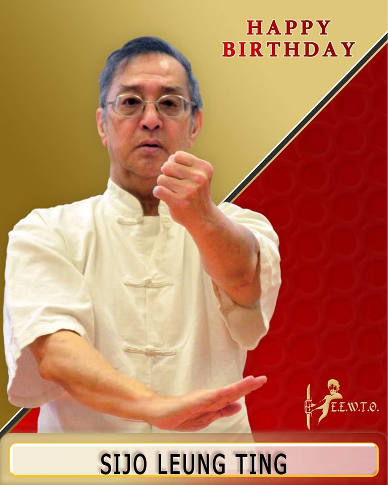 Sijo Leung Ting wykonuje uderzenie i technikę pak-da